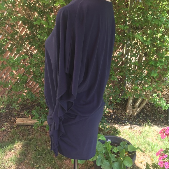 gender bias navy side ruching top, S - Picture 8 of 9